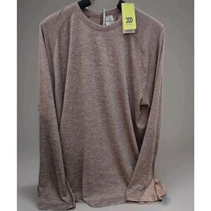 ALL IN‎ MOTION Men's PEACH Colored Long Sleeve Running T-Shirt NEW XL
